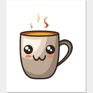 cute emoji coffee Posters and Art